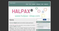 Desktop Screenshot of halpax-shop.com