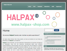 Tablet Screenshot of halpax-shop.com